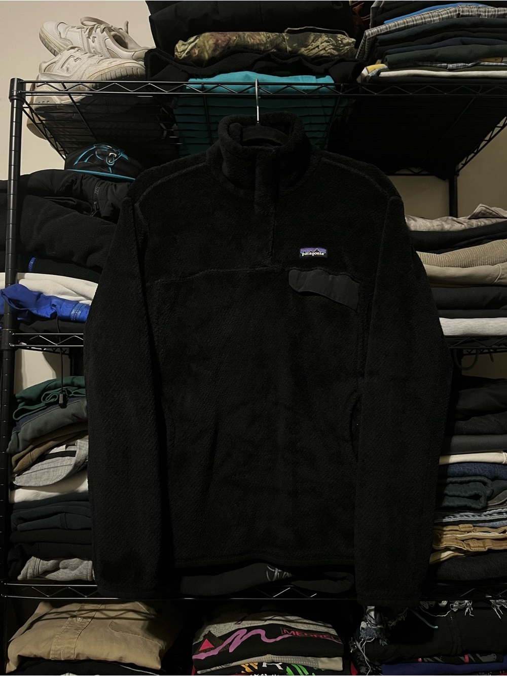 Patagonia Black High-Pile Fleece Pullover